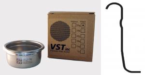 Foto: VST-25-STD: Filtro preciso in acciaio inox per il caffè espresso VST 25 grammi - standard (con il rilievo sul fianco)